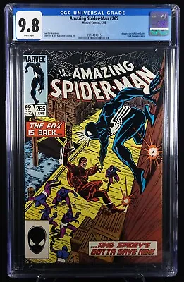 Buy AMAZING SPIDER-MAN #265 CGC 9.8 FIRST APPEARANCE OF SILVER SABLE White Pages • 228.68£