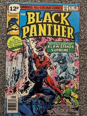 Buy Black Panther 15. Marvel Comics 1979. Klaw, Avengers • 2.49£
