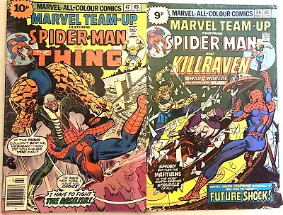 Buy Marvel Team-up # 45 & 47. Spider-man  (2 Issue Lot). Bronze Age 1976. • 8.99£