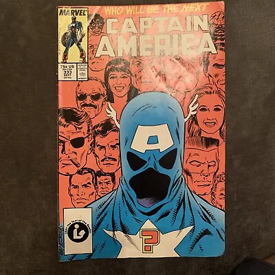Buy Captain America #333 First John Walker As Captain (1987) • 4£