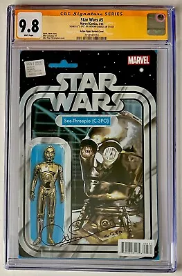 Buy Star Wars #5 • Cgc Ss 9.8 • Signed Anthony Daniels C-3po • Action Figure  Cover • 219.86£