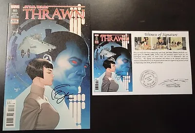Buy Star Wars: Thrawn (2018) #3 SIGNED Timothy Zahn Notarized Witness Of Signature • 59.37£