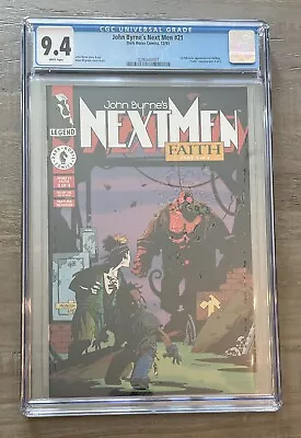 Buy Next Men #21 CGC 9.4 WP - Dark Horse 1993 1st Full Color Appearance Of Hellboy • 131.44£