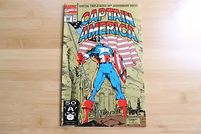 Buy Captain America #383 Special Triple-Sized 50th Anniversary Issue VF/NM - 1991 • 7.90£
