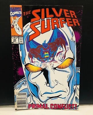 Buy SILVER SURFER #49 Comic Marvel Comics Newsstand • 4.49£