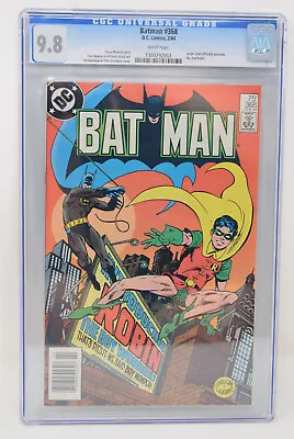 Buy Batman 368 DC 1984 CGC 9.8 1st Jason Todd Robin Newsstand • 316.24£