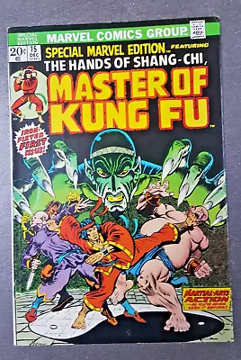 Buy SPECIAL MARVEL EDITION #15 (Marvel 1973) VFN MASTER OF KUNG FU 1st Shang-Chi • 350£
