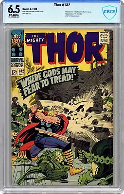 Buy Thor #132 CBCS 6.5 1966 22-0692A42-541 1st App. Ego The Living Planet • 91.94£