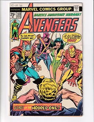Buy Avengers 133 G/vg Marvel Comics Book Iron Man Thor Vision Libra Buscema (1975) • 3.93£