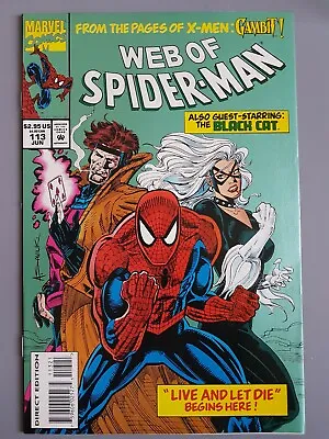 Buy Web Of Spiderman 113 Gambit, Black Cat. Vfn/nm 1994. Marvel Comics Bag Mag Print • 8.99£