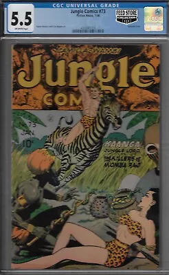 Buy Jungle#73   Cgc 5.5  Fine  1946  Fictionhouse -bondag  Cvr Feed Store Collection • 239.38£