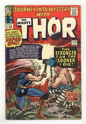 Buy Thor Journey Into Mystery #114 GD- 1.8 1965 1st App. Absorbing Man • 50.35£