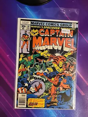 Buy Captain Marvel #50 Vol. 1 Higher Grade 1st App Newsstand Marvel Comic Cm35-35 • 28.39£