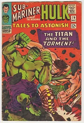 Buy Tales To Astonish #79 Classic Battle -c Hulk Vs Hercules 1966 Kirby Everett Vg- • 23.72£