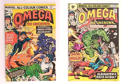 Buy Omega The Unknown #1 #2 (2 Comics) 1976 Marvel (UK Price) 6.5 FN+, 6.0 FN (est) • 5£