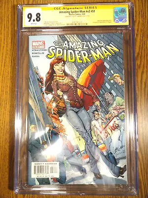 Buy Amazing Spider-man #51 J Scott Campbell Signed Cover CGC 9.8 SS 1st Print Marvel • 154.44£