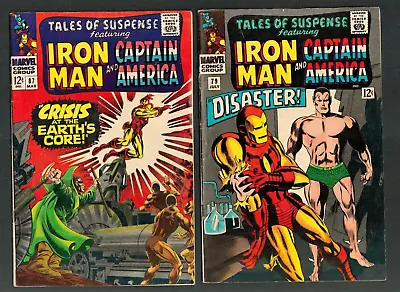 Buy Marvel Comics Tales Of Suspense IRON MAN CAPTAIN AMERICA #79 & 87 • 39.51£