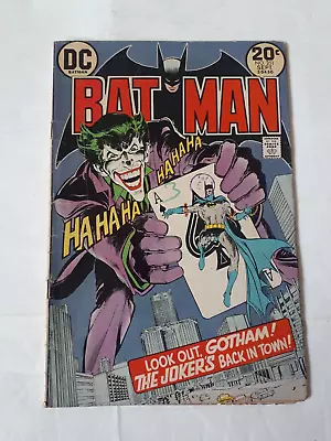 Buy Batman  # 251 Joker Neal Adams  Comic Dc  Vintage Vg • 250£