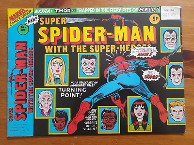 Buy Super Spider-Man With The Super-Heroes #170 May 1976 Reprints ASM #121 • 19.99£