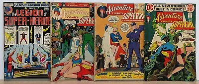 Buy ADVENTURE COMICS 403, 415, 419, 421 Lot 1969 Legion Of Super-Heroes & Supergirl • 30.38£