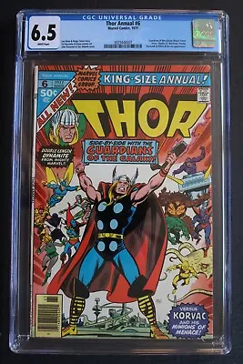 Buy THOR ANNUAL #6 Early GUARDIANS OF THE GALAXY 1977 2nd Appearance KORVAC CGC 6.5 • 47.15£