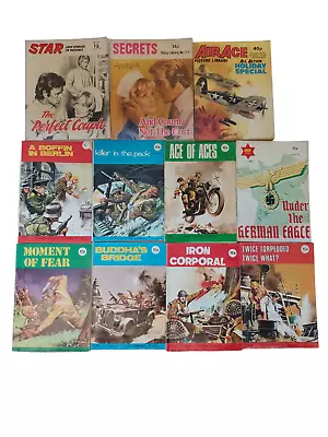 Buy Job Lot Comics Books X11 Micron Combat Picture Inc Air Ace & Love Stories In Pic • 4.99£