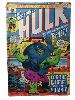 Buy Incredible Hulk Comic Marvel 1973 March Number #161 Collectors Item • 11£