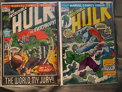 Buy The Incredible  Hulk # 153 165 Vol.1 Complete Marvel 1972 1973 Bronze Age Comics • 27.63£