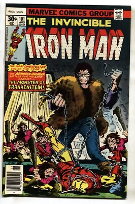 Buy IRON MAN #101--1977--MARVEL--Comic Book--FRANKENSTEIN • 39.32£