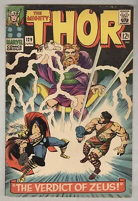 Buy Thor #129 June 1966 VG Hercules, Zeus, Ares • 19.95£