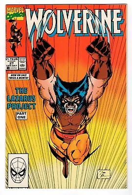 Buy Wolverine  #27 Marvel Comics Vintage - 1990 *The Lazarus Project Part 1 - M/NM • 39.72£
