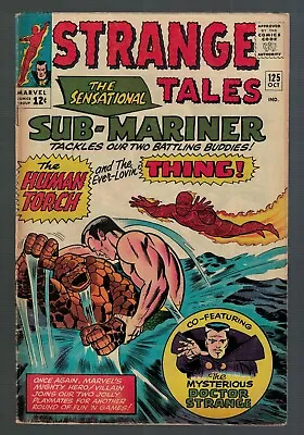 Buy Marvel Comics Strange Tales 125 VG 4.0 Dr Strange Fantastic Four 1963 Plantman • 55£