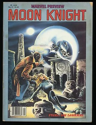 Buy Marvel Preview #21 FN+ 6.5 Moon Knight! Bill Sienkiewicz Cover Art! Marvel 1980 • 22.42£