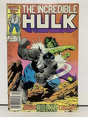 Buy 1986 Incredible Hulk 326 Comic NEWSSTAND Rick Jones Vs Grey Hulk. • 9.59£