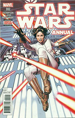 Buy Star Wars Annual #2 Thompson Leia Organa Solo Story Mayhew Variant A Marvel 2017 • 3.18£
