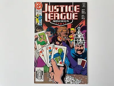 Buy Justice League America Vol. 1 No. 43 (1st Bug-Eyed Bandit II) Adam Hughes 1990 • 3.90£