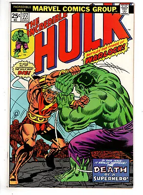 Buy Incredible Hulk #177 (1974) - Grade 9.2 - Adam Warlock & Man-beast Appearance! • 79.16£