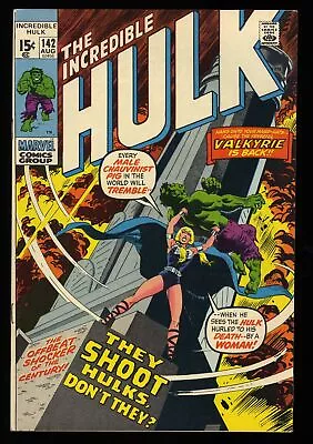 Buy Incredible Hulk #142 NM 9.4 1st New Valkyrie! Herb Trimpe Art! Marvel 1971 • 119.13£
