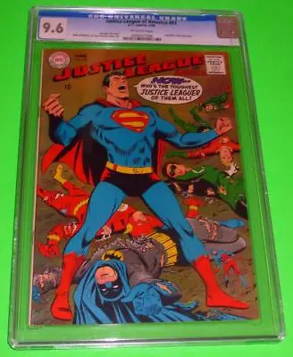Buy 1968 JUSTICE LEAGUE OF AMERICA #63 CGC 9.6 Off-White NM+ Flash Last Sekowsky • 276.71£