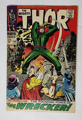 Buy Thor #148 (1967 1st App. Of The Wrecker) Jack Kirby/Stan Lee 3.5-4.5 Marvel • 31.66£