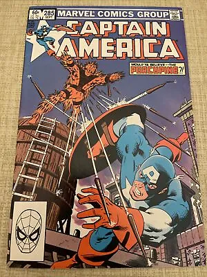Buy Captain America # 285 Vf/nm Marvel Comics 1983 Porcupine • 3.16£