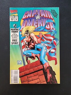 Buy Marvel Comics Captain America #431 September 1994 1st App Of Free Spirit (d) • 3.22£