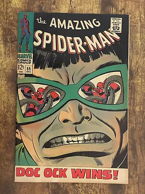 Buy Amazing Spider-Man #55 - STUNNING HIGH GRADE - Doc Ock - Marvel 1967 • 74.32£
