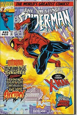 Buy Amazing Spider-Man #425, Uncanny X-Men, Electro, Wolverine , Cylops, WHITE Pages • 7.19£