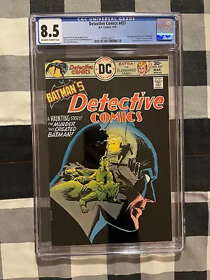Buy DC Detective Comics #457 CGC 8.5 White Pages 1976 - 1st Leslie Thompkins Origin • 134.72£