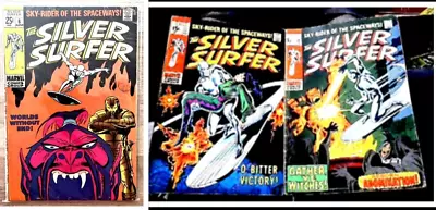 Buy SILVER SURFER #6/11/12 (1969) 3 Marvel Comics Stan Lee • 64.99£