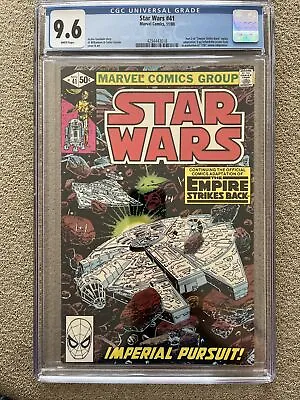 Buy STAR WARS #41 (1980) CGC 9.6 1st CAMEO APPEARANCE YODA WHITE PAGES • 114.54£