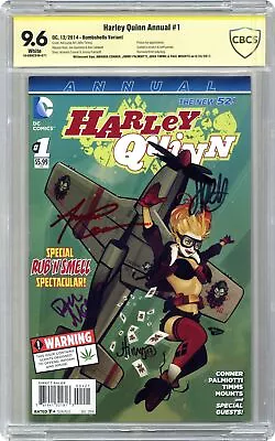 Buy Harley Quinn Annual 1D Lucia CBCS 9.6 SS Conner/Palmiotti/Timms/Mounts 2014 • 224.17£