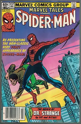 Buy Marvel Tales 137  1st Appearance Spider-Man  (rep Amazing Fantasy 15)  Fine 1982 • 15.77£