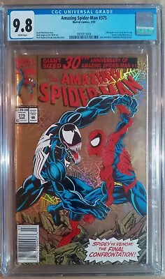 Buy Amazing Spiderman #375 CGC 9.8 Newsstand NM+ 1993 Marvel Comics • 237.18£